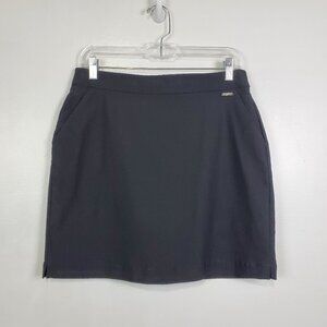 Rafaella Black Pull-On Classic Skort With Pockets Size S